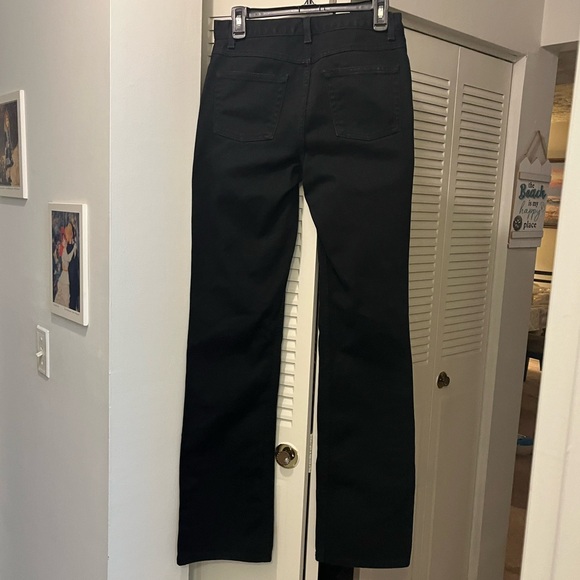 Newport News Jeanology Boot Cut Jeans, Size 6Tall Black - Picture 2 of 5